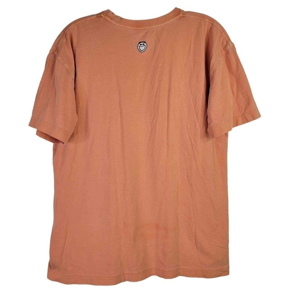 Life is Good Mens Short Sleeve Crewneck T-Shirt Tee Orange Hiking Biking Rafting - Picture 3 of 11
